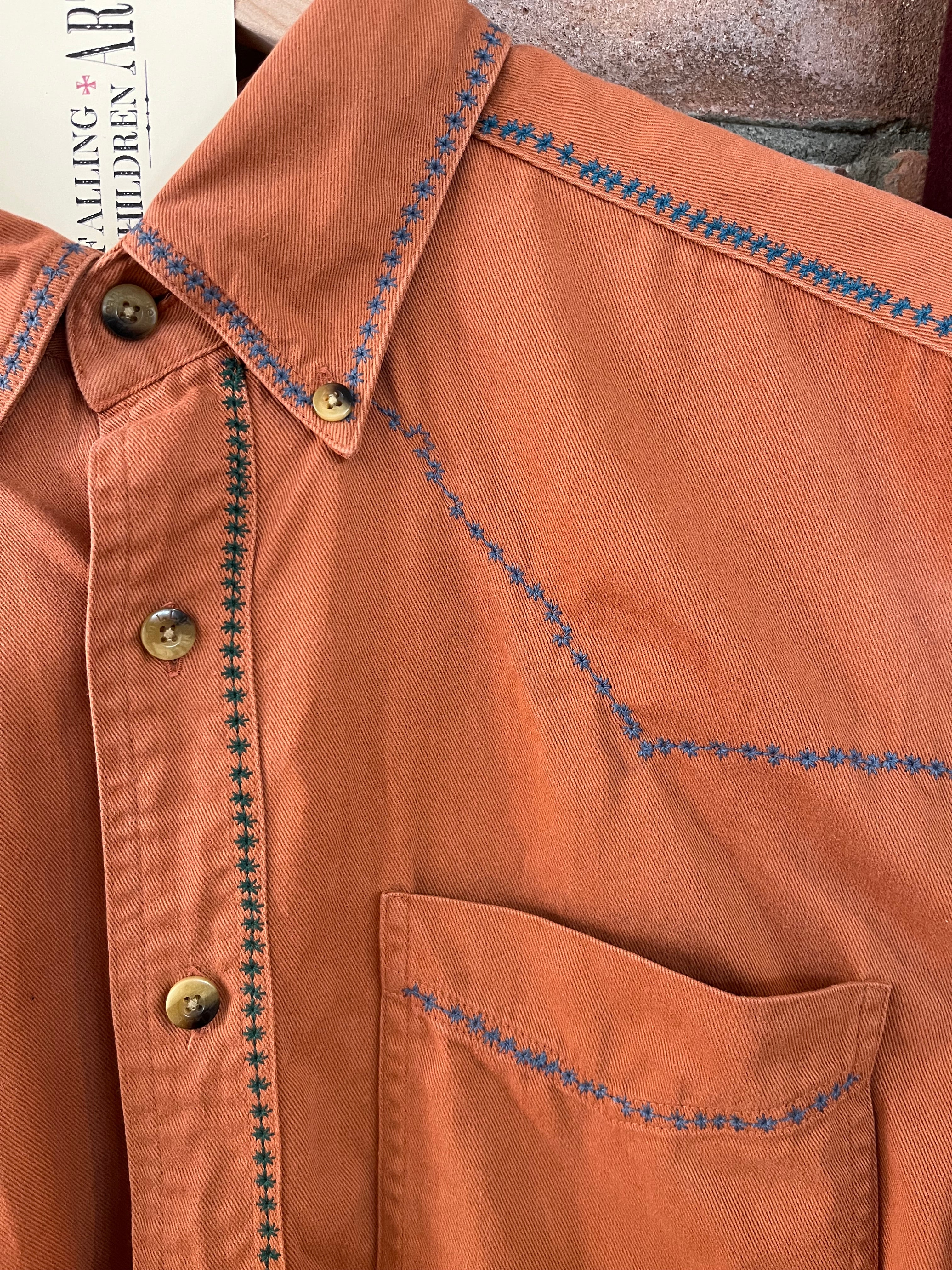 Embroidered Button-Up Commission