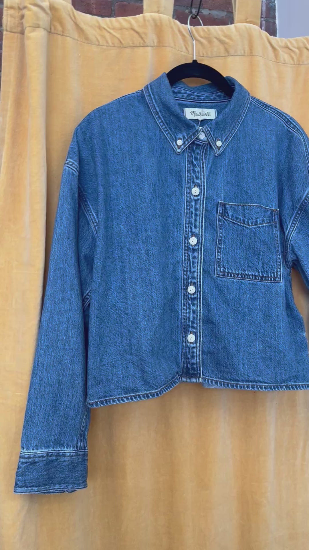 Modern Cropped Denim Top